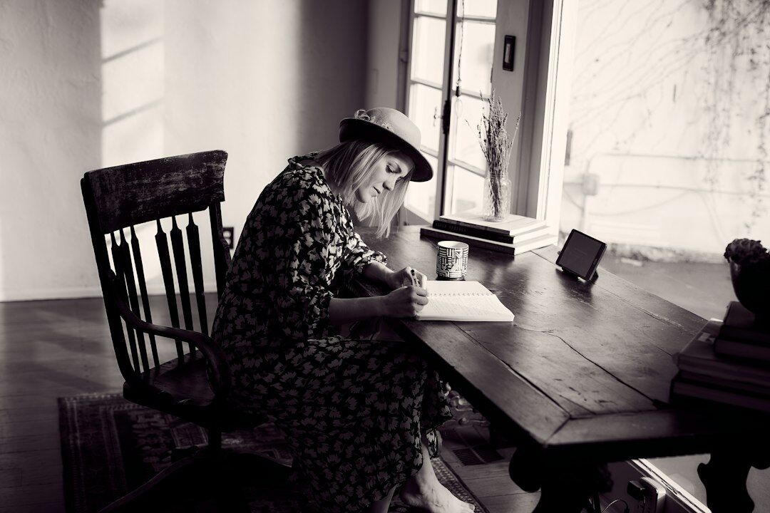 mystery author writing